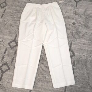 Lucia Petites Vintage White High Waist Dress Pants size 12